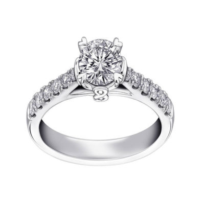 18K White Gold Peonia Diamond Ring