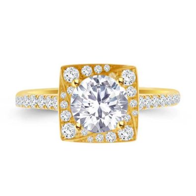 14K Yellow Gold Bridal Ring
