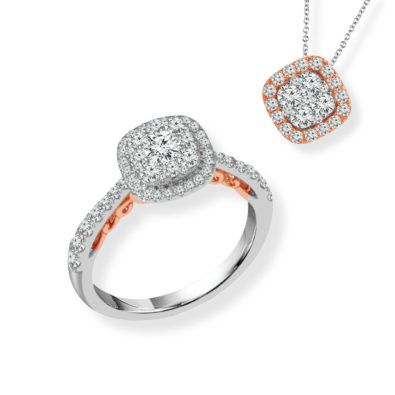 Diamond Ring with Pendant
