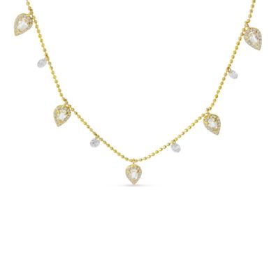 Dashing Diamonds Topaz Necklace