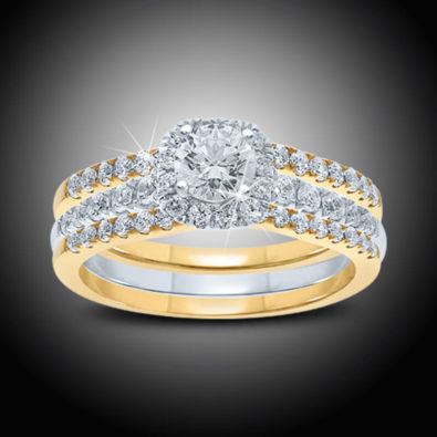 Cushion Shape Center Halo Engagement Ring