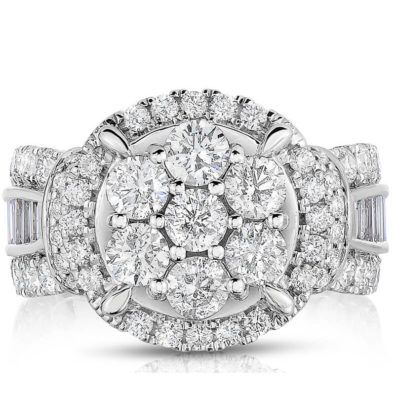 Multi-Stone Center Engagement Ring