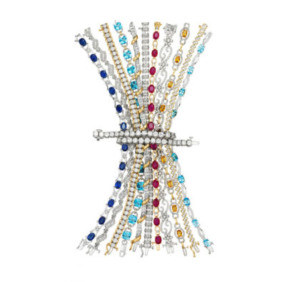 Multi stone diamond bracelet
