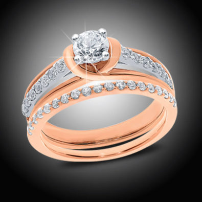 Rose Gold Diamond Band