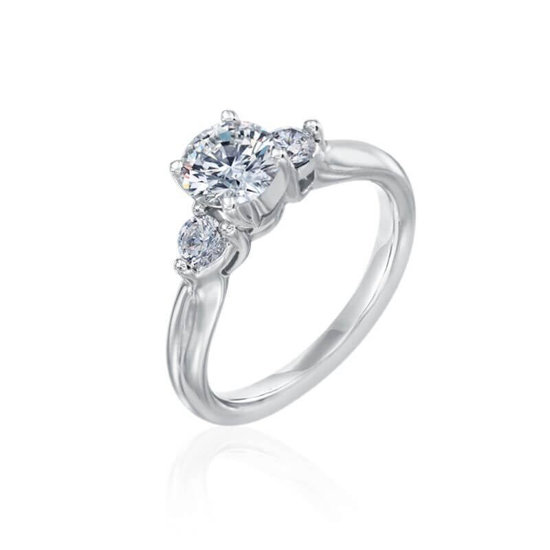 Diamond Three-Stone Rings
