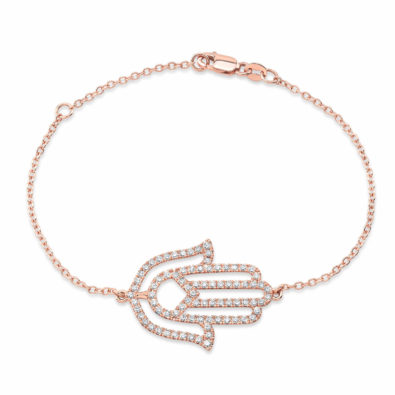 Hamsa diamond pave bracelet