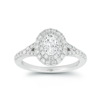 Platinum 1.14ctw Diamond Ring