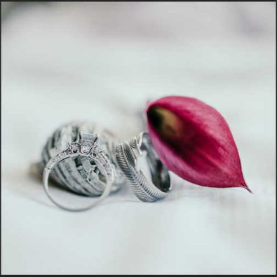 An Image of Two Platinum Engagement Rings