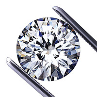 Round diamond from US diamond manufacturing company