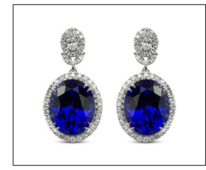 Sandeep Diamond Corporation Sapphire Earrings