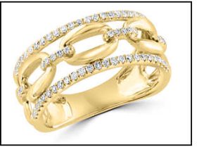 Lali Jewels Gold and Diamond Ring