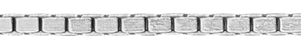 Sterling silver half round box chain