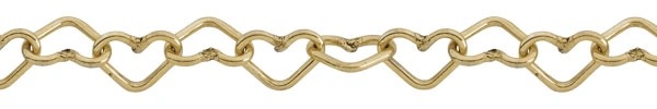 Heart-Shaped Wire Link Chain 
