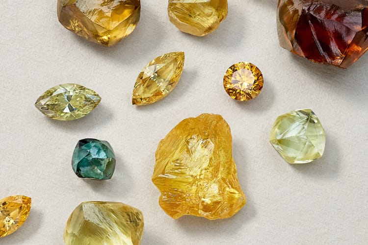 An Image of Fancy Colored Diamonds 