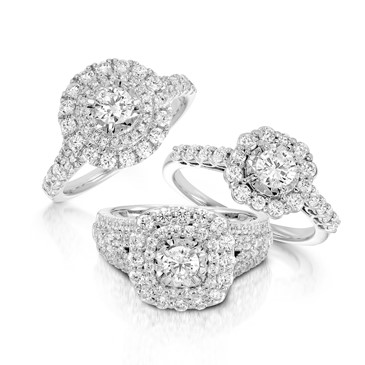Diamond Halo Bridal Rings
