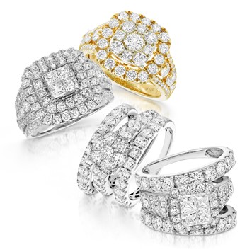 Diamond Multi-Stone Bridal Rings