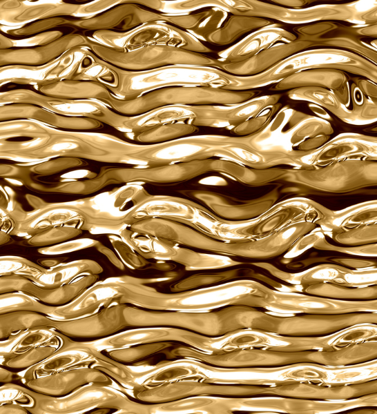 Abstract ripple texture of molten liquid gold representing compliance and use of recycled metals, eliminating use of virgin metals for jewelry manufacturing ALTR Created Diamonds