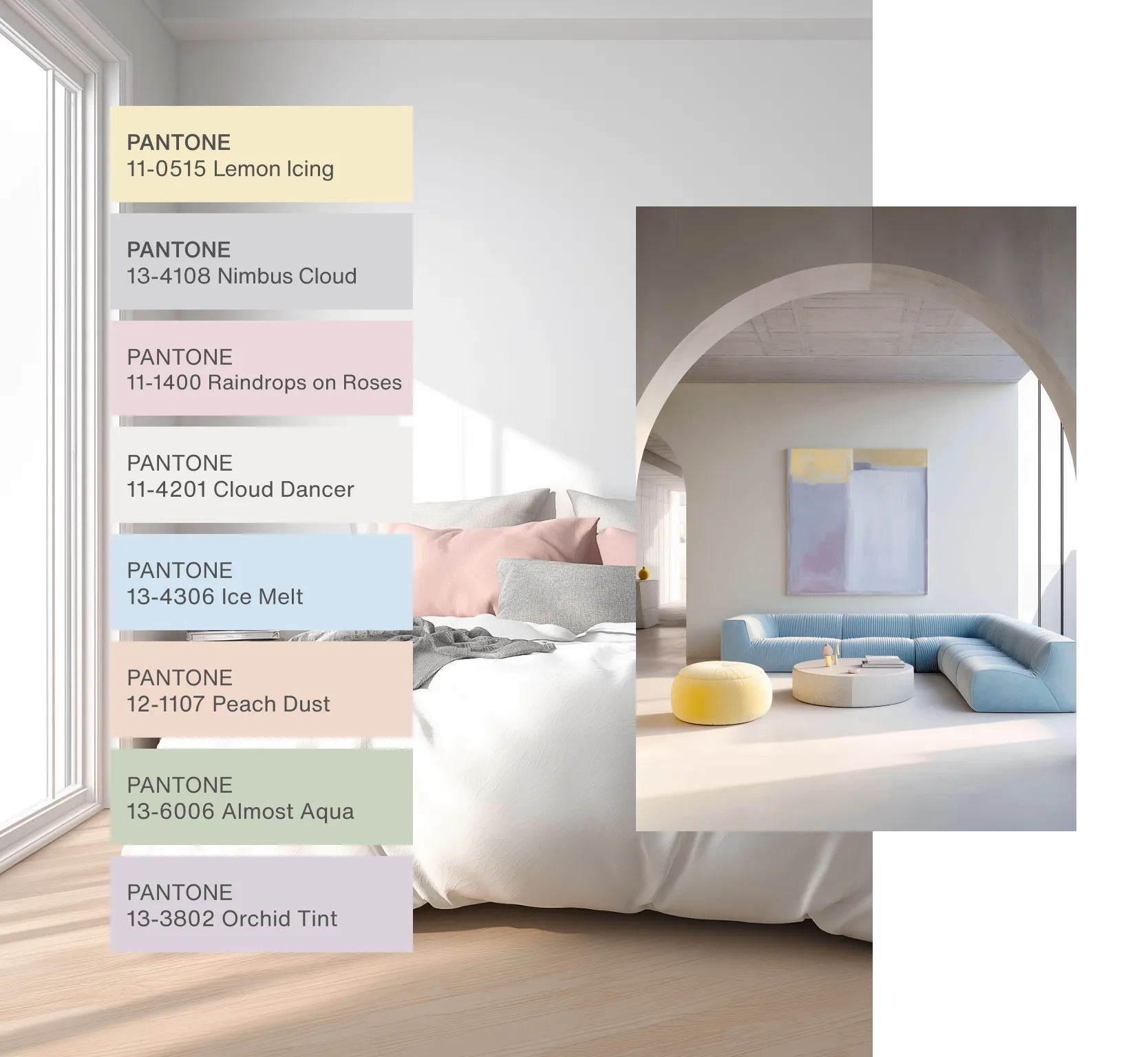 Pantone Powdered Pastel Palette