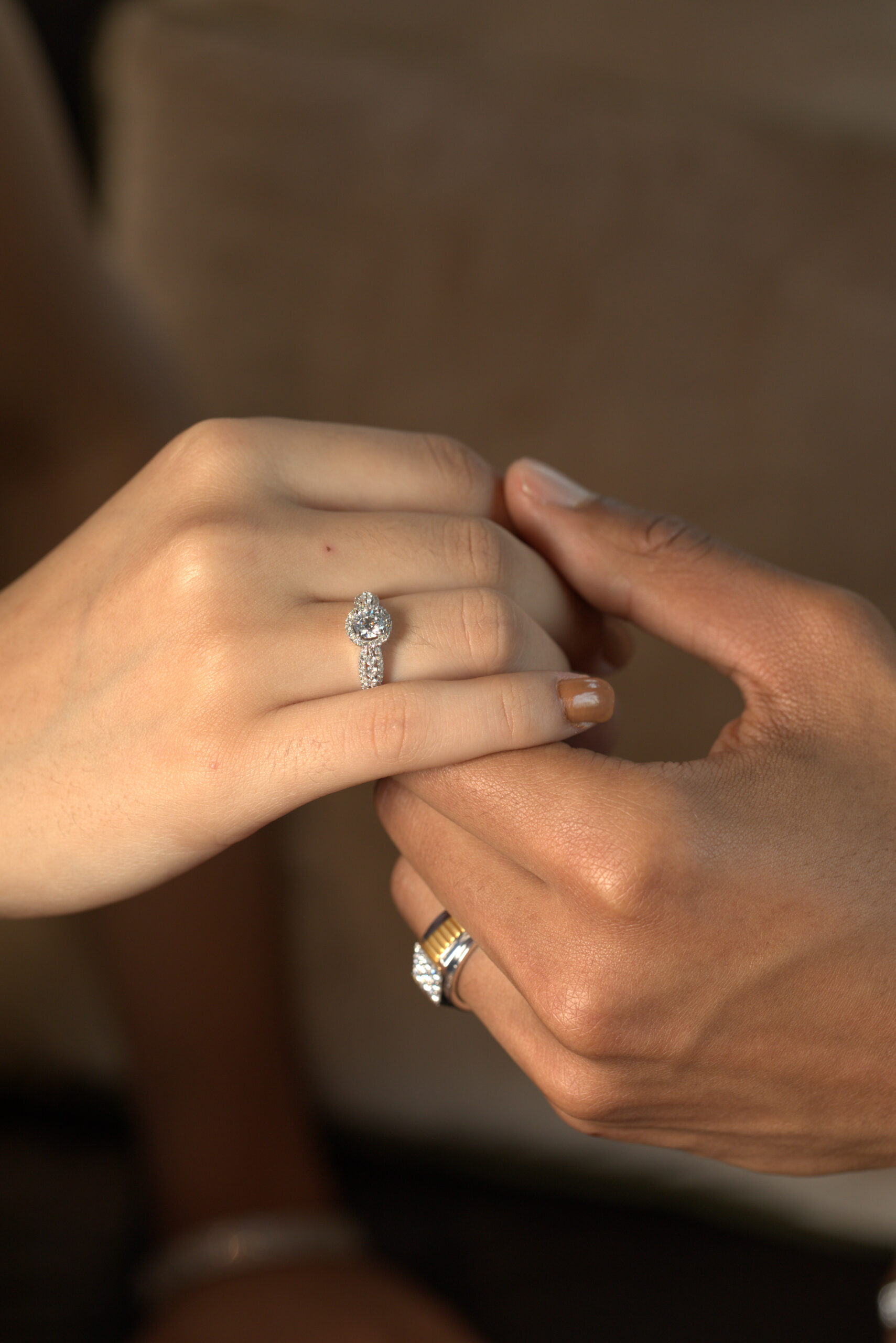 Bridal diamond jewelry designed for weddings and special celebrations, featuring refined detailing and timeless elegance